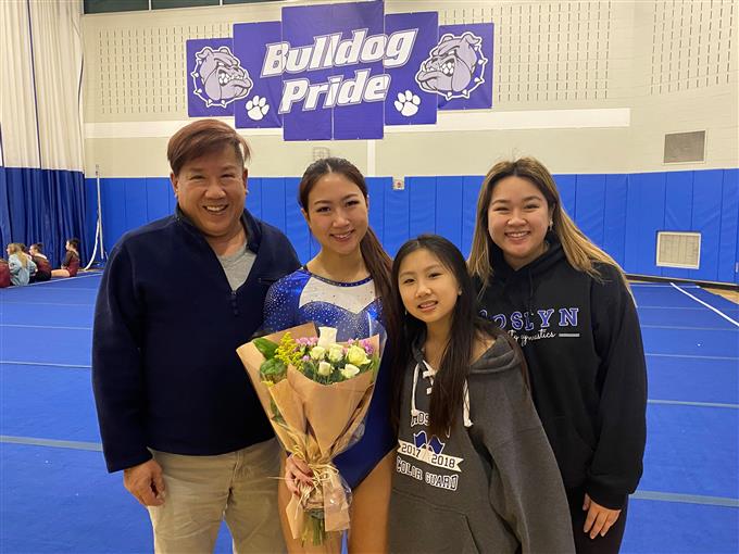 Senior Athlete and Family